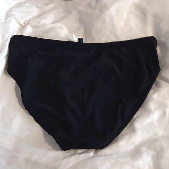 Black High-waist Bikini Bottoms from Aqua Green - Picture 3 of 4